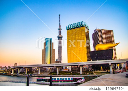 東京スカイツリーのある風景 東京スカイツリーのある風景 139647504