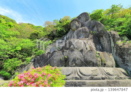 房総半島鋸山　日本寺の大仏 139647847