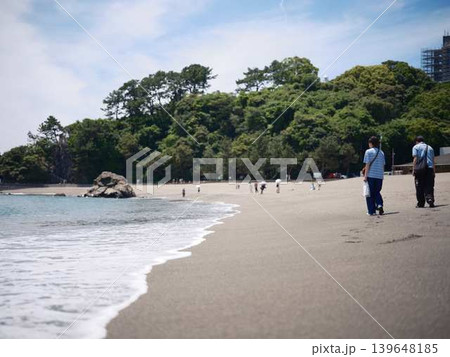 【高知県】快晴下の桂浜 【高知県】快晴下の桂浜 139648185