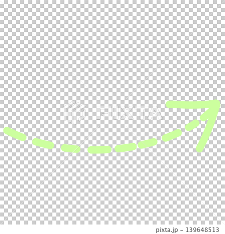 淡緑の斜め破線矢印 139648513
