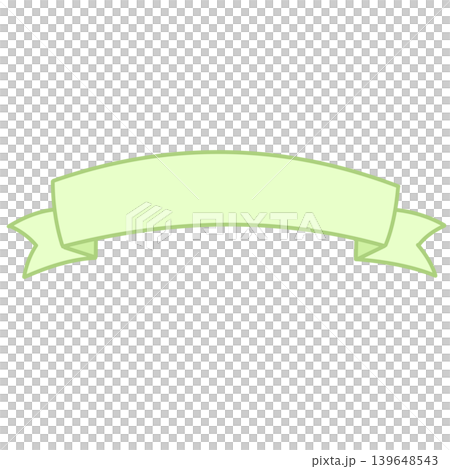 Pale green ribbon banner Pale green ribbon banner 139648543