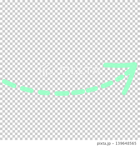 ミントの斜め破線矢印 139648565