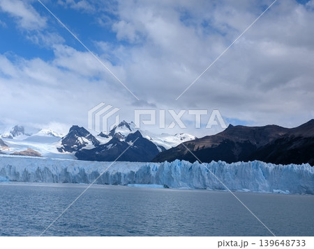 Los Glaciares National Park in Argentina. View of the Perito Moreno glacier and the Andes. Los Glaciares National Park in Argentina. View of the Perito Moreno glacier and the Andes. 139648733
