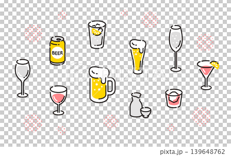 お酒イメージセット お酒イメージセット 139648762