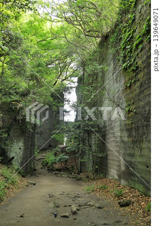 千葉県鋸山 日本寺の百尺観音 千葉県鋸山 日本寺の百尺観音 139649071