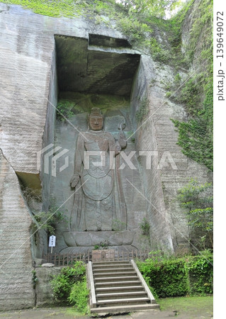 千葉県鋸山 日本寺の百尺観音 千葉県鋸山 日本寺の百尺観音 139649072
