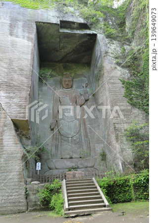千葉県鋸山 日本寺の百尺観音 千葉県鋸山 日本寺の百尺観音 139649073