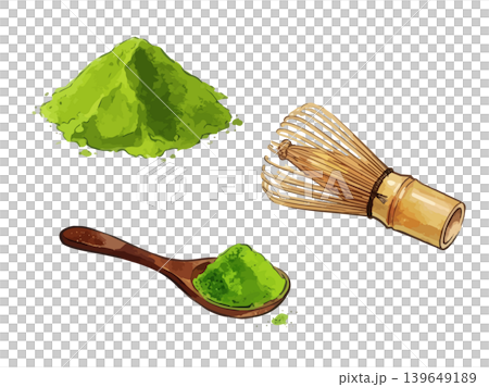 A mouthwatering illustration of matcha A mouthwatering illustration of matcha 139649189