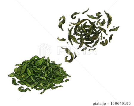 シズル感のある抹茶のイラスト シズル感のある抹茶のイラスト 139649190