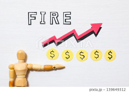 FIREと矢印 FIREと矢印 139649312