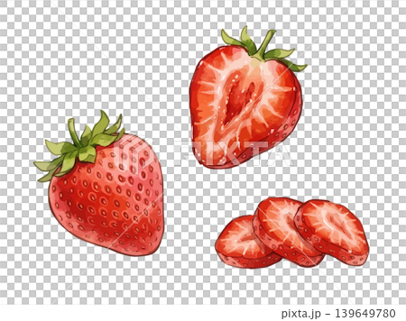 シズル感のある苺のイラスト 139649780