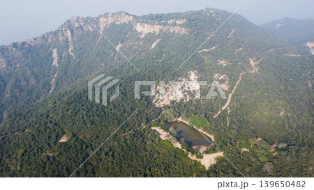 Tilla jogian jungle pond below mountain where ancient jogis drank water daily Tilla jogian jungle pond below mountain where ancient jogis drank water daily 139650482