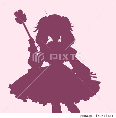 魔法少女　イメージ　コスプレ　シルエット 139651484
