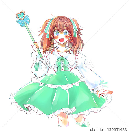 魔法少女　イメージ　コスプレ　緑色 139651488