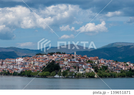 Greece, View of the town of Kastoria and Lake Orestiada Greece, View of the town of Kastoria and Lake Orestiada 139651871