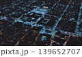 Porvoo, Finland - December 08, 2020: Aerial perspective showcasing illuminated city streets at night, highlighting buildings and vibrant lights creating a lively urban atmosphere 139652707
