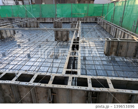 戸建て住宅の基礎工事 戸建て住宅の建築現場 戸建て住宅の基礎工事 戸建て住宅の建築現場 139653896