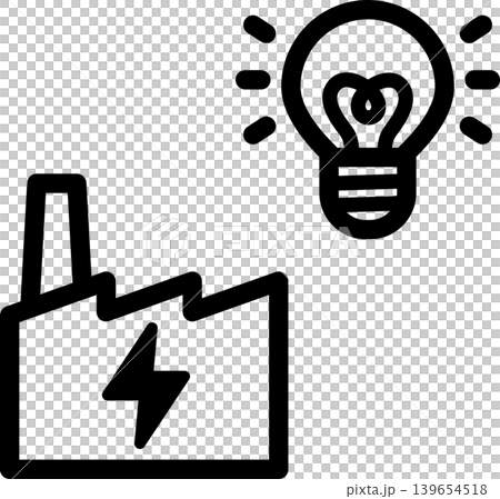 発電所のアイコン 発電所のアイコン 139654518