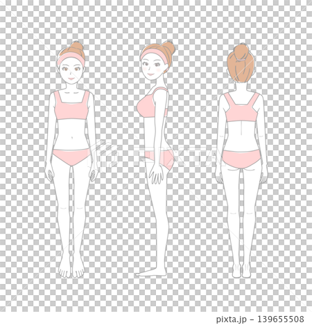 Full body set for slim women 139655508