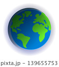 Planet Earth globe vector illustration for ecology and global science education. 139655753