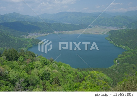 賤ケ岳からの余呉湖の風景 賤ケ岳からの余呉湖の風景 139655808
