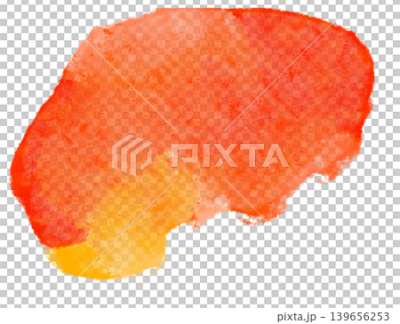 Red-orange watercolor blur effect | Hand-drawn abstract texture background 139656253