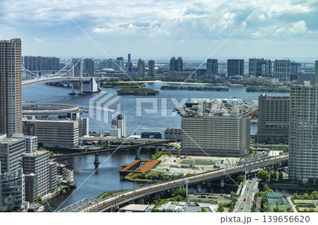 東京港区の高層ビルからの都市景観 東京港区の高層ビルからの都市景観 139656620
