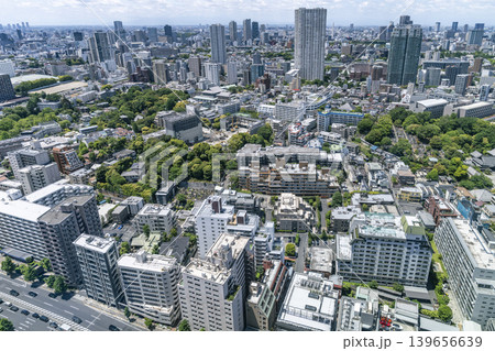 東京港区の高層ビルからの都市景観 139656639