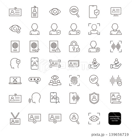 認証・セキュリティアイコンセット 139656719