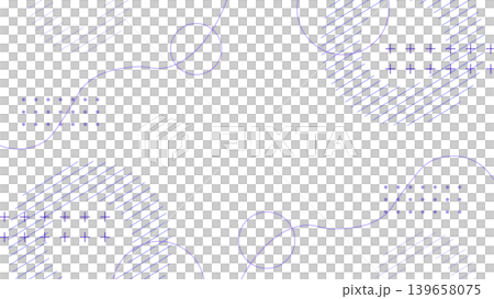 青の流体メンフィスのフレーム背景 横長 16:9 139658075