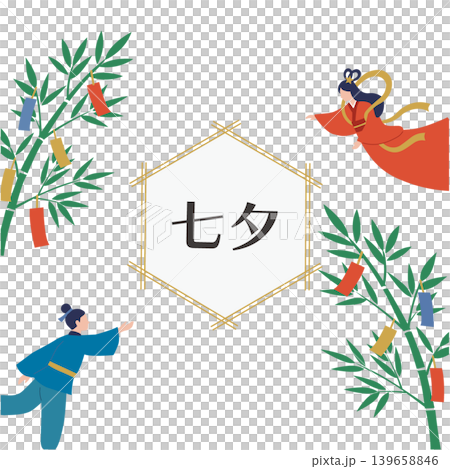 七夕のバナー七夕の背景 モノクロイラスト 七夕素材 背景 織姫と彦星 天の川 七夕のバナー七夕の背景 モノクロイラスト 七夕素材 背景 織姫と彦星 天の川 139658846