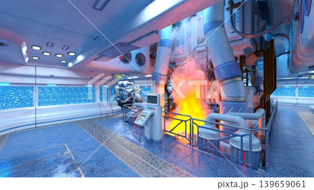宇宙船内の風景 宇宙船内の風景 139659061