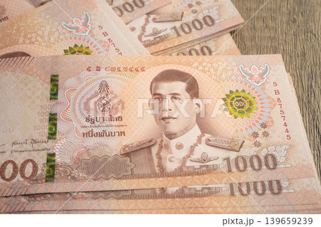 Thai baht banknote money, investment economy, accounting business and banking. Thai baht banknote money, investment economy, accounting business and banking. 139659239