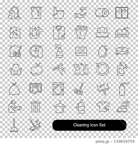 Cleaning icon set 139659759