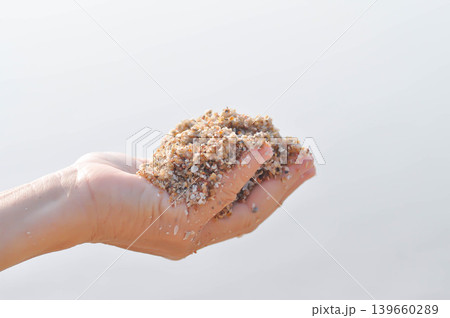 sand, holding sand or beach sand or sea sand or play sand sand, holding sand or beach sand or sea sand or play sand 139660289