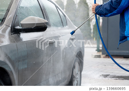 Carwash service, washing car in professional auto service Carwash service, washing car in professional auto service 139660695