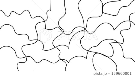 Chaotic line abstract pattern, wavy doodle thread vector background Chaotic line abstract pattern, wavy doodle thread vector background 139660801