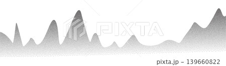 Dot mountain pattern, grain landscape abstract pattern Dot mountain pattern, grain landscape abstract pattern 139660822