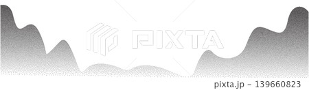 Dot mountain pattern, grain landscape abstract pattern Dot mountain pattern, grain landscape abstract pattern 139660823