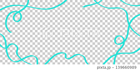 Mint green ribbon frame illustration Mint green ribbon frame illustration 139660989