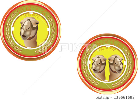 coaster with camel image coaster with camel image 139661698