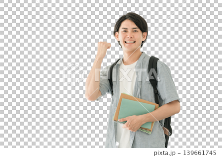 大学・学校の廊下にいる大学生のアジア人男性(学生・塾・予備校) 大学・学校の廊下にいる大学生のアジア人男性(学生・塾・予備校) 139661745