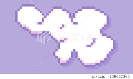 Pixel art cloud. Pixel art cloud. 139662360