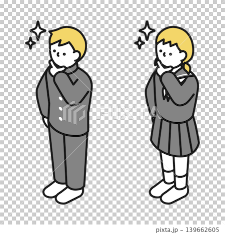等距插畫:中學男生和女生炫耀 等距插畫:中學男生和女生炫耀 139662605