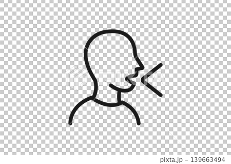 Icon of a person speaking - Translation, conversation, language learning Icon of a person speaking - Translation, conversation, language learning 139663494