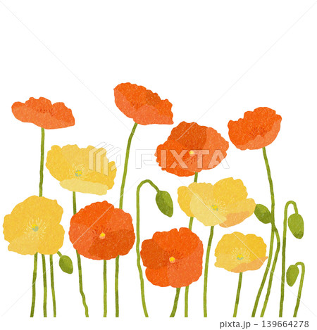 花のイラスト ポピー 花のイラスト ポピー 139664278