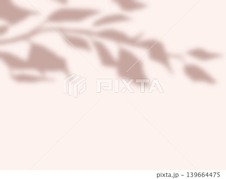 木の枝葉のシルエットが壁に映る背景素材 139664475
