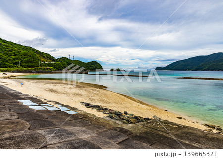 奄美大島　タエン浜海水浴場の風景 139665321