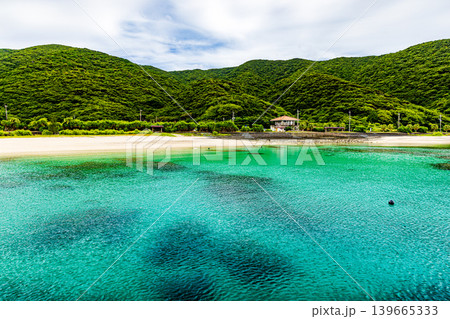 奄美大島 タエン浜海水浴場の風景 奄美大島 タエン浜海水浴場の風景 139665333
