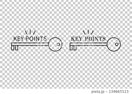 Keypoint letters and key icon Keypoint letters and key icon 139665523